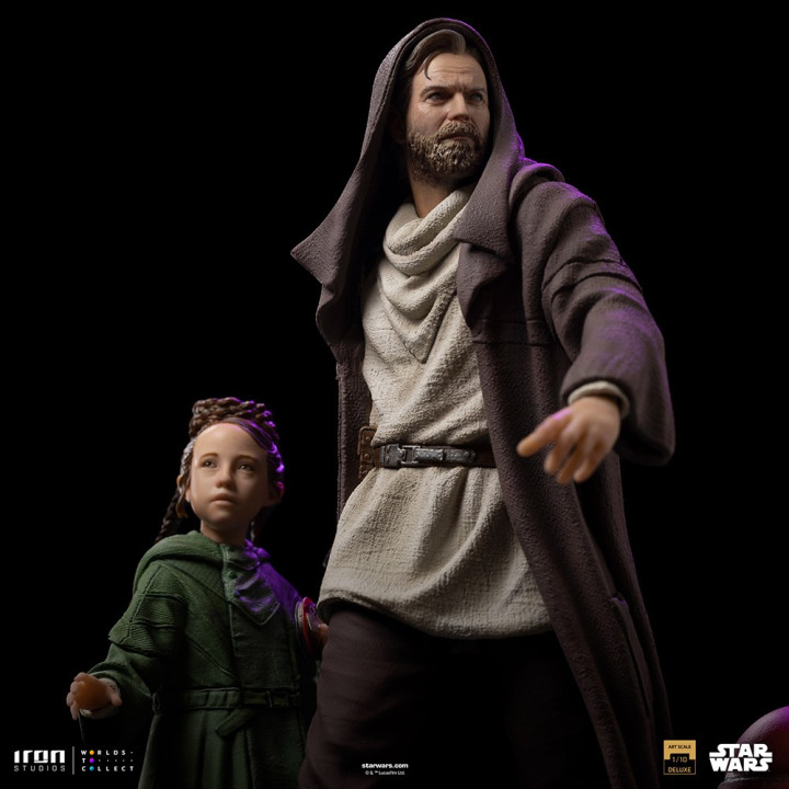 Obi-Wan and Young Leia - Star Wars Deluxe Art Scale 1/10
