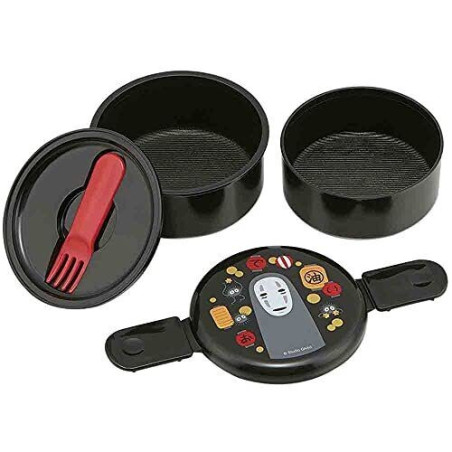Bento Rond Deux Parties No Face & Lanternes - Le Voyage de Chihiro 