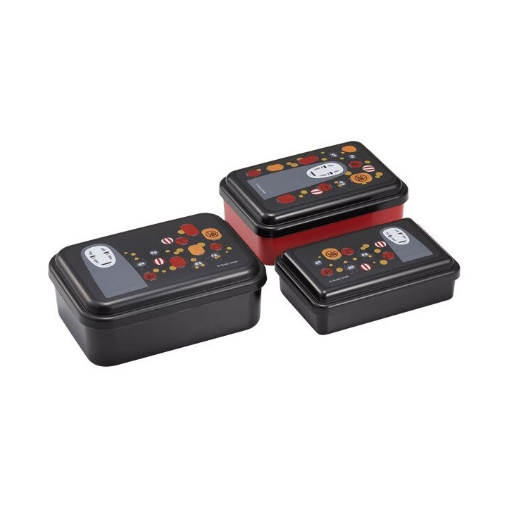Set de 3 Bento Box No Face & Lanternes - Le Voyage de Chihiro