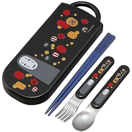Chopsticks Spoon Fork Set No Face & Lantern - Spirited Away