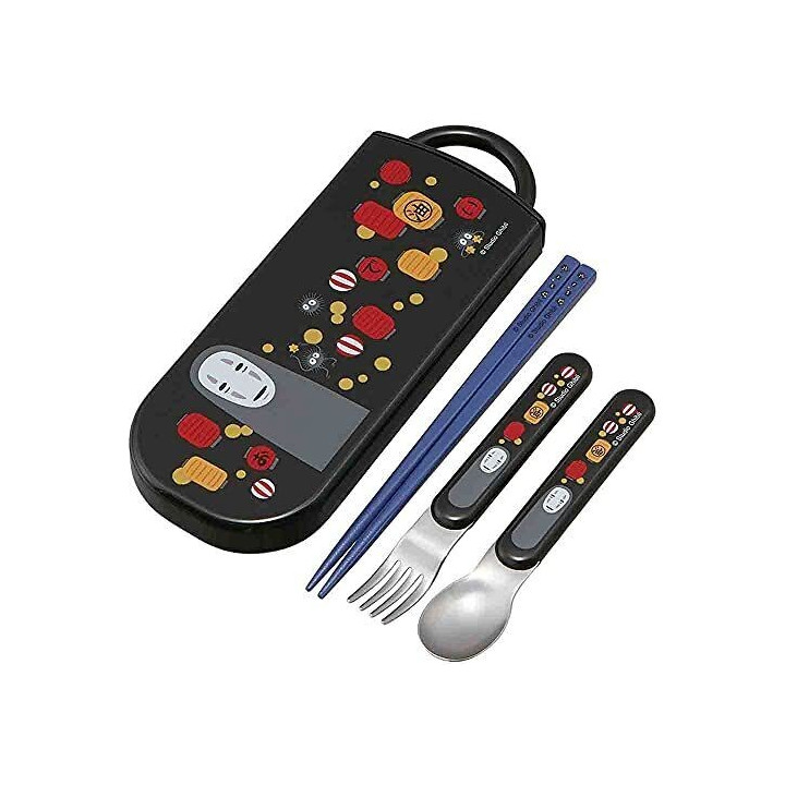 Chopsticks Spoon Fork Set No Face & Lantern - Spirited Away