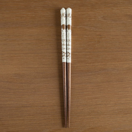 Lacquered Chopsticks 21cm Sketches Yellow - Kiki’s Delivery Service