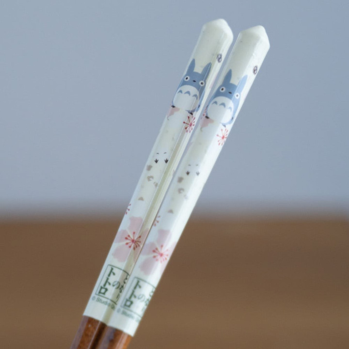 Baguettes laquées 21cm Cerisiers en fleurs - Mon Voisin Totoro
