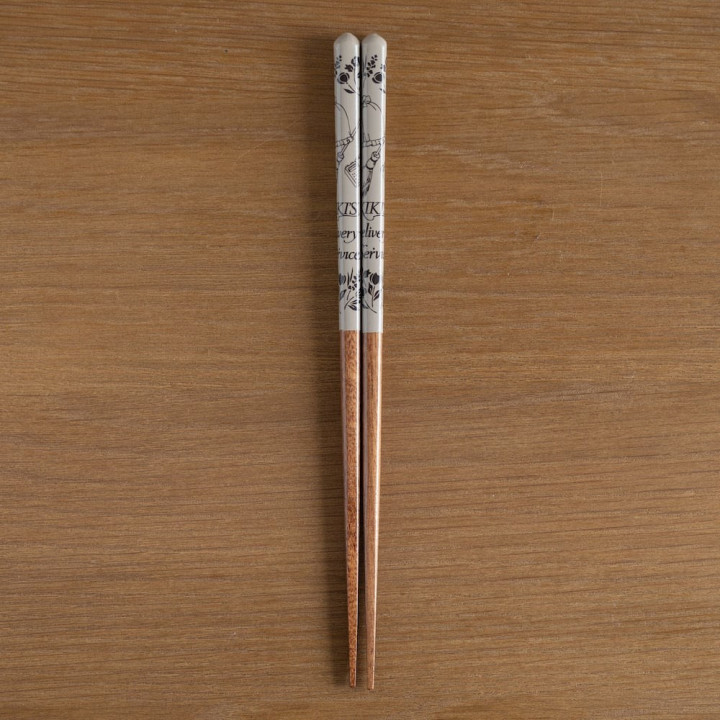 Baguettes laquées 21cm Esquisses Brun - Kiki La Petite Sorcière