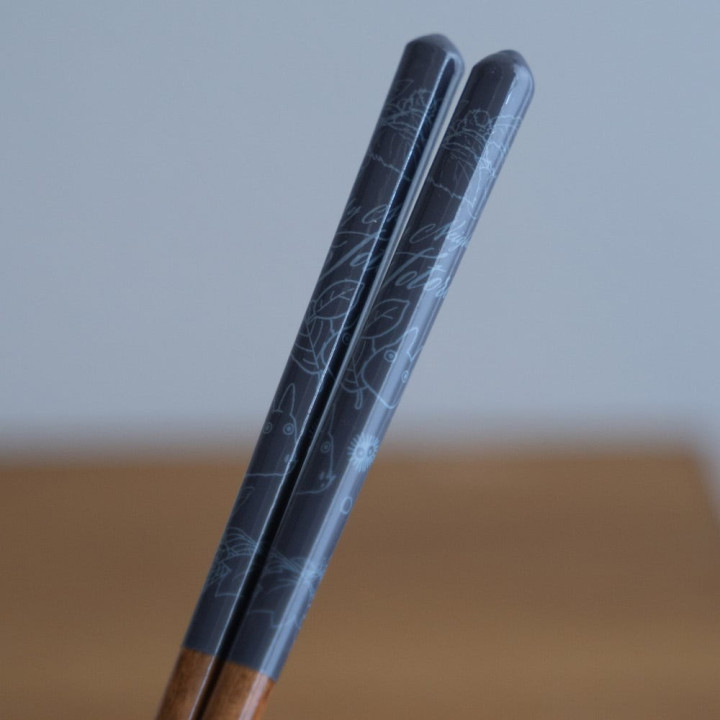Lacquered Chopsticks 21cm Sketches Dark blue - My Neighbor Totoro