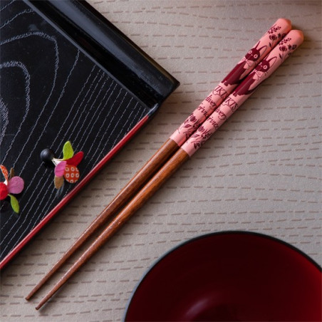 Lacquered Chopsticks 21cm Sketches Pink - Kiki’s Delivery Service