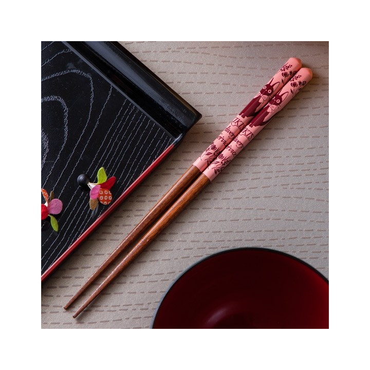 Baguettes laquées 21cm Esquisses Rose - Kiki La Petite Sorcière