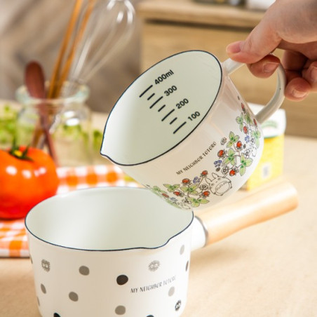 Tasse à mesurer émail Noiraudes 450ml - Mon Voisin Totoro
