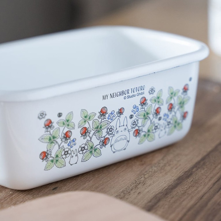 Beurrier émail avec couvercle bois Noiraudes 500ml - Mon Voisin Totor