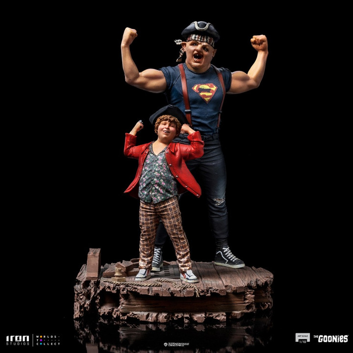 Sloth and Chunk art scale 1/10 - The goonies