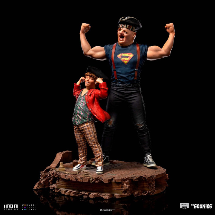 Sloth and Chunk art scale 1/10 - The goonies