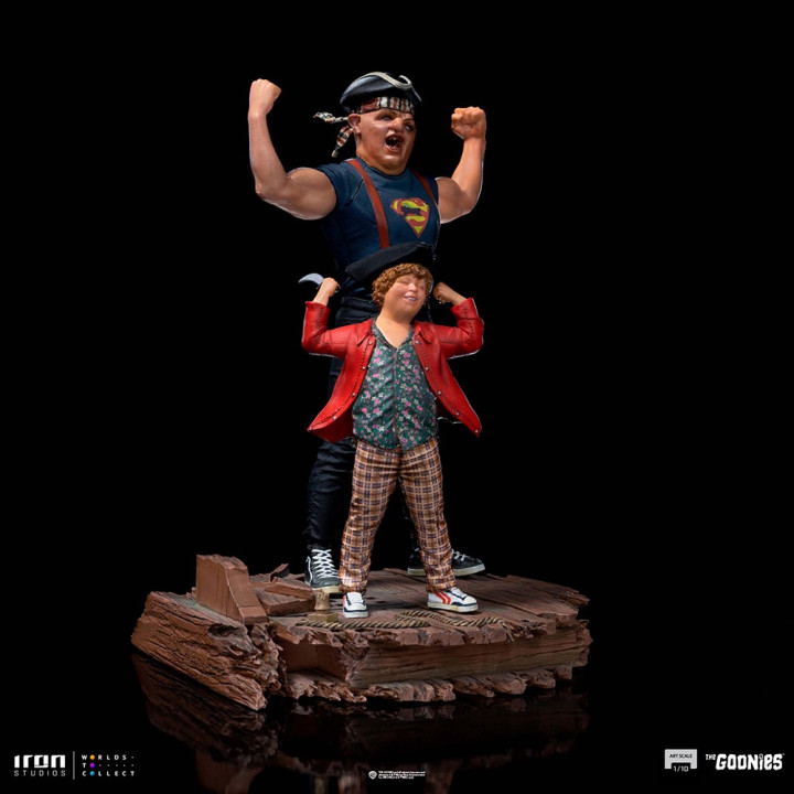 Sloth and Chunk art scale 1/10 - The goonies