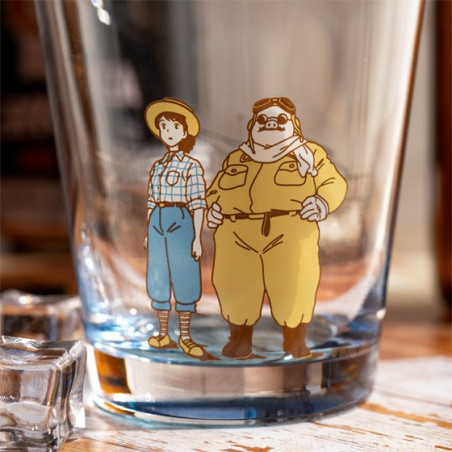 Verre décoré Marco & Fio - Porco Rosso