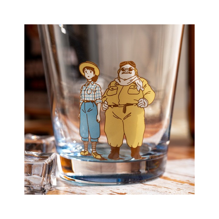 Verre décoré Marco & Fio - Porco Rosso