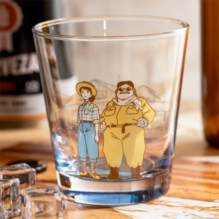Verre décoré Marco & Fio - Porco Rosso