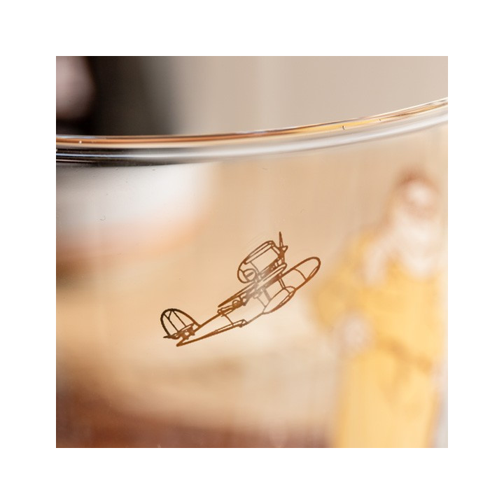 Verre décoré Marco & Fio - Porco Rosso