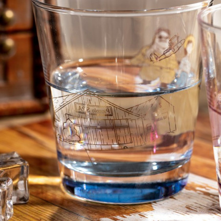 Verre décoré Marco & Fio - Porco Rosso