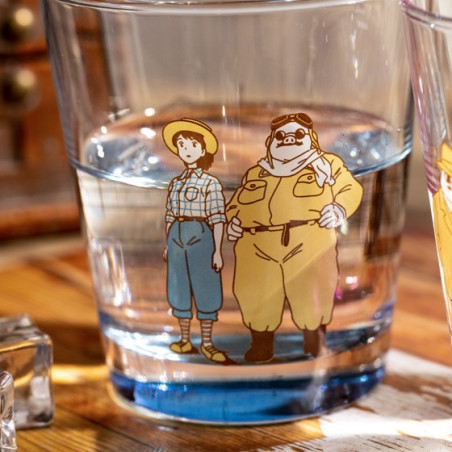 Verre décoré Marco & Fio - Porco Rosso