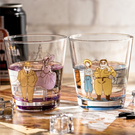 Verre décoré Marco & Gina - Porco Rosso