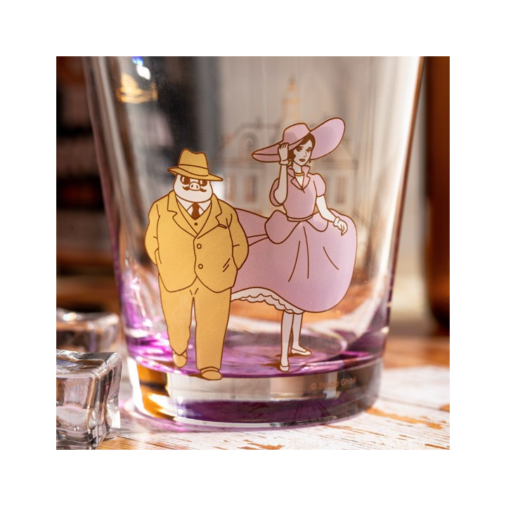 Verre décoré Marco & Gina - Porco Rosso