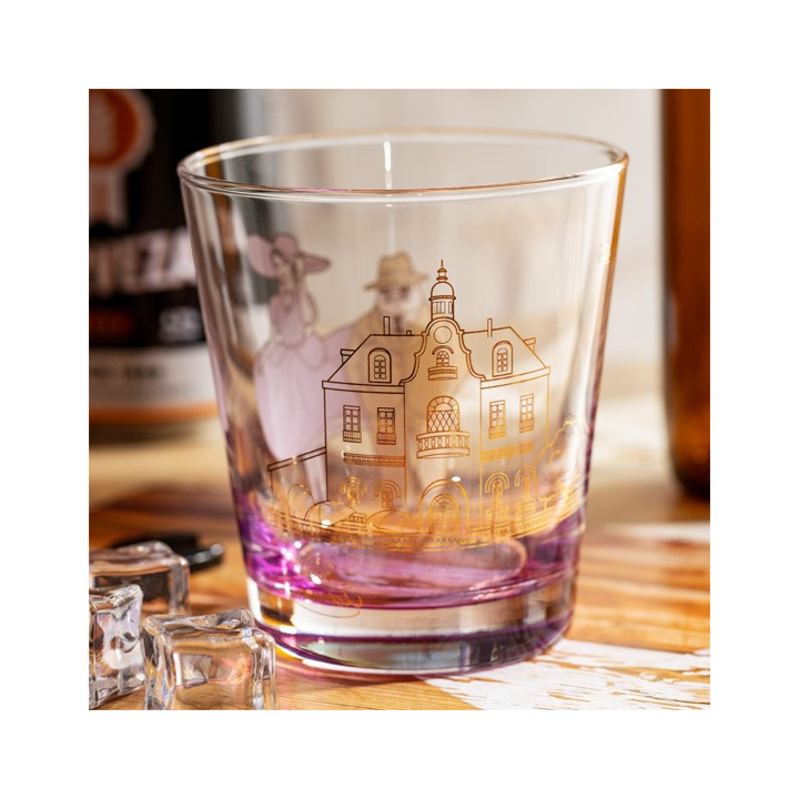 Verre décoré Marco & Gina - Porco Rosso