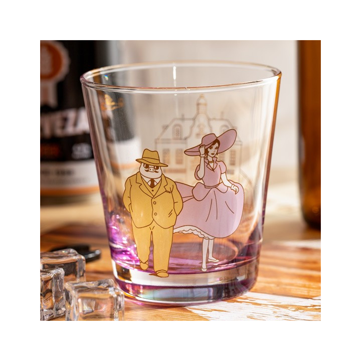 Verre décoré Marco & Gina - Porco Rosso