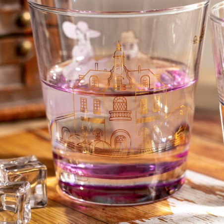 Verre décoré Marco & Gina - Porco Rosso