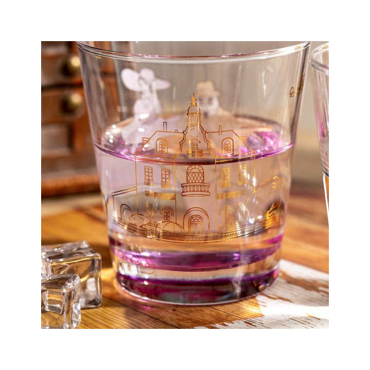 Verre décoré Marco & Gina - Porco Rosso