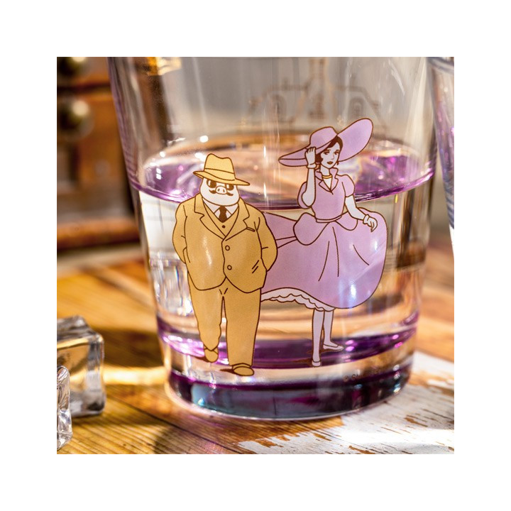 Verre décoré Marco & Gina - Porco Rosso