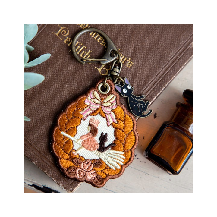 Porte-Clés broderie Couronne de pain - Kiki La Petite Sorcière
