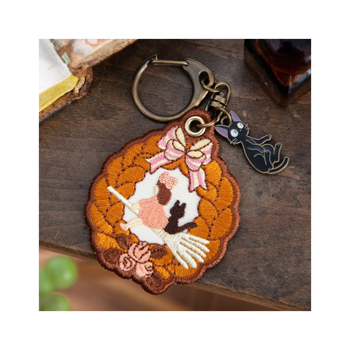 Porte-Clés broderie Couronne de pain - Kiki La Petite Sorcière