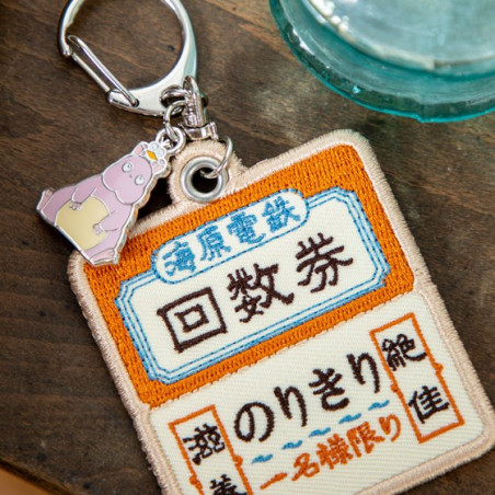 Embroidery Keychain Train ticket - Sprited Away