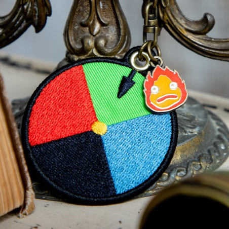 Porte-Clés broderie Disque magique - Le Château Ambulant