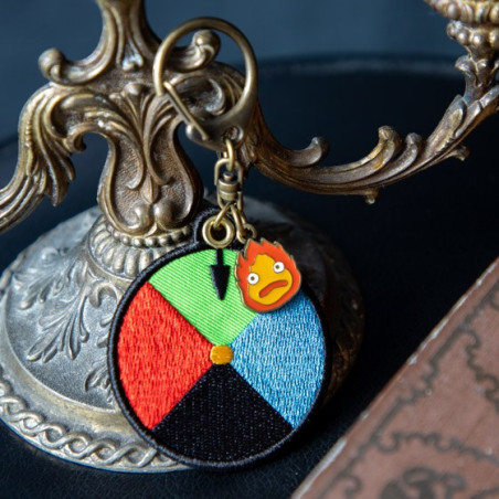 Porte-Clés broderie Disque magique - Le Château Ambulant