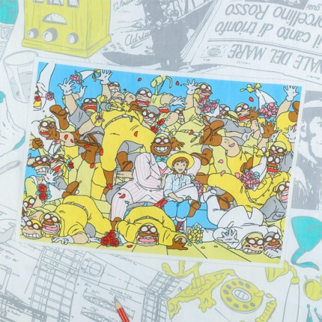 Foulard Photo souvenir 53x53cm - Porco Rosso