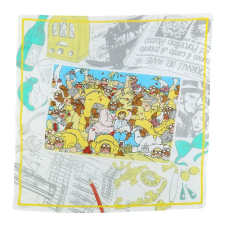 Foulard Photo souvenir 53x53cm - Porco Rosso