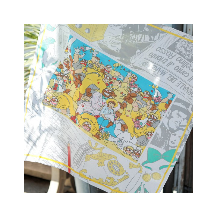 Handkerchief Souvenir photo 53x53cm - Porco Rosso