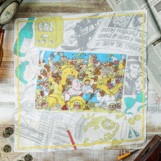 Foulard Photo souvenir 53x53cm - Porco Rosso