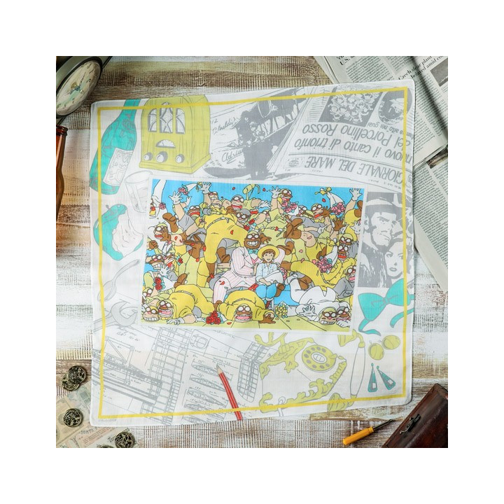 Handkerchief Souvenir photo 53x53cm - Porco Rosso