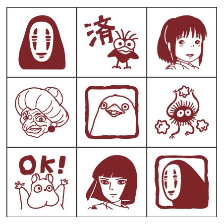 Set tampons personnages - Le Voyage De Chihiro