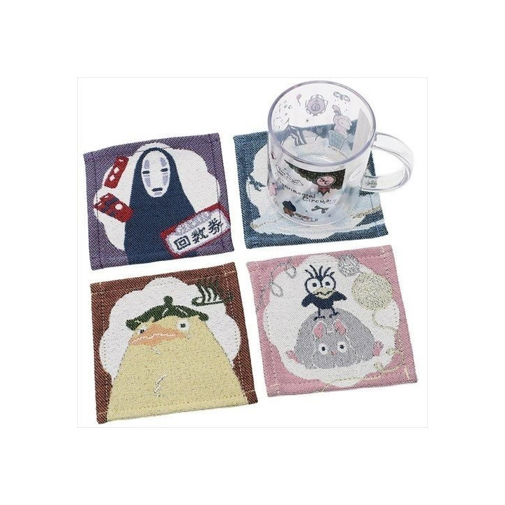 SOUS VERRE SET DE 4 CHIHIRO - LE VOYAGE DE CHIHIRO