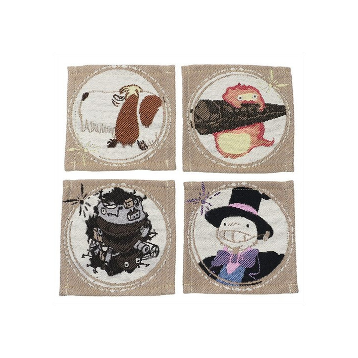 SOUS VERRE SET DE 4 - LE CHÂTEAU AMBULANT