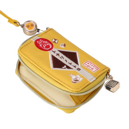 Porte-Monnaie jaune Totoro patchs - Mon Voisin Totoro