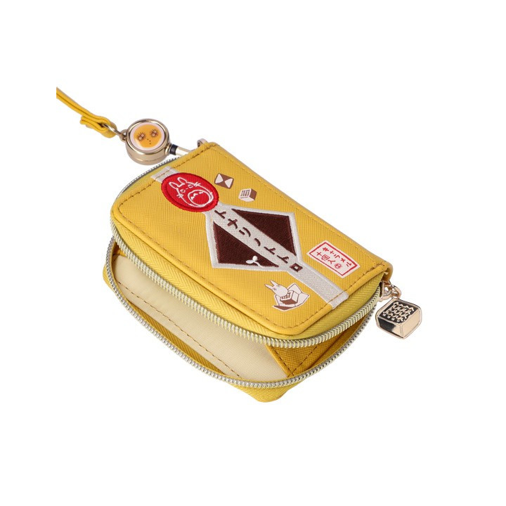 Porte-Monnaie jaune Totoro patchs - Mon Voisin Totoro