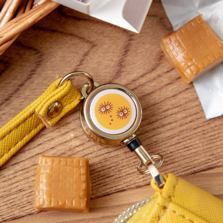 Porte-Monnaie jaune Totoro patchs - Mon Voisin Totoro
