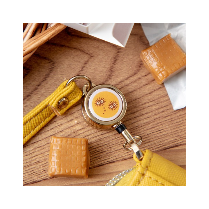Porte-Monnaie jaune Totoro patchs - Mon Voisin Totoro