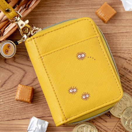Porte-Monnaie jaune Totoro patchs - Mon Voisin Totoro