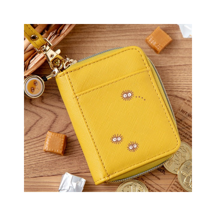 Porte-Monnaie jaune Totoro patchs - Mon Voisin Totoro