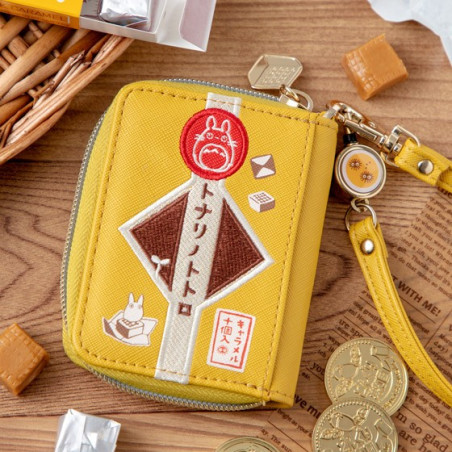 Porte-Monnaie jaune Totoro patchs - Mon Voisin Totoro