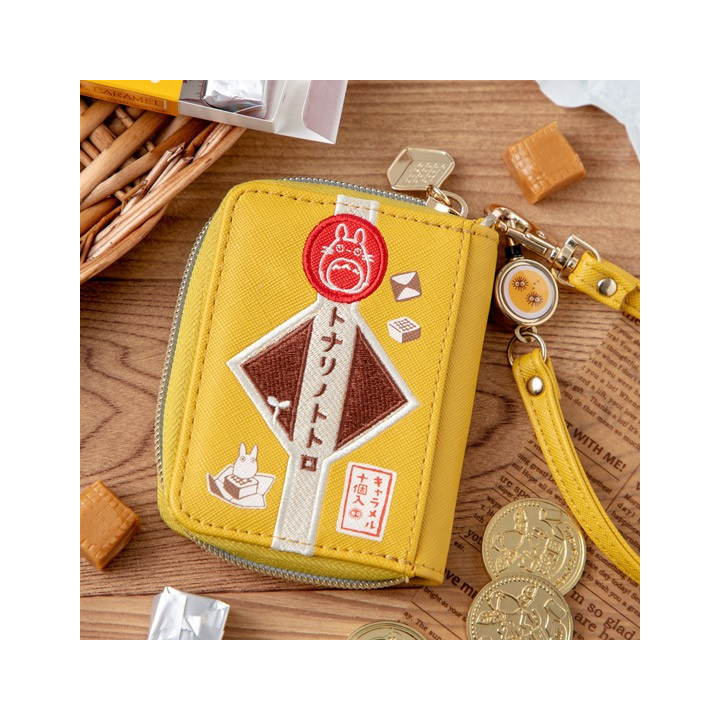 Porte-Monnaie jaune Totoro patchs - Mon Voisin Totoro